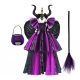 Costume Fille sorcière araignée violette tutu