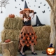 Costume Fille sorcière noire et rouge