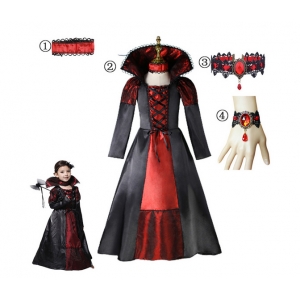 Costume Fille vampire avec bijoux