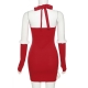 Robe robe mère noël plume