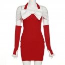 Robe robe m&egrave;re no&euml;l semi dos nu