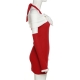 Robe robe mère noël semi dos nu