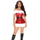 Costume robe  mère noël avec jambières