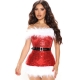 Costume robe  mère noël avec jambières