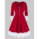 Robe mi longue mère noël