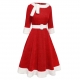 Robe mi longue mère noël