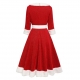 Robe mi longue mère noël