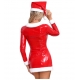 Costume robe mère noël en vinyle