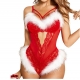 Lingerie body sexy mère noël