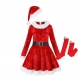 Costume robe et chaussettes noël filette