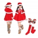 Costume robe et chaussettes noël filette