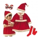 Costume robe et chaussettes noël filette