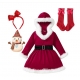 Costume robe et chaussettes noël filette