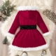 Costume robe et chaussettes noël filette
