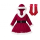 Costume robe et chaussettes noël filette
