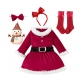 Costume robe et chaussettes noël filette