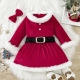 Costume robe et chaussettes noël filette