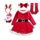 Costume robe et chaussettes noël filette