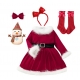 Costume robe et chaussettes noël filette
