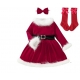 Costume robe et chaussettes noël filette