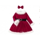 Costume robe et chaussettes noël filette