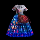 Costume Fille Flora encanto lumineuse LED 