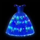 Costume Fille princesse cendrillon lumineuse LED 