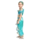 Costume pour fille Yasmine Aladdin avec perruque