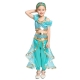 Costume pour fille Yasmine Aladdin avec perruque et la lampe