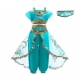 Costume pour fille jasmine Aladdin avec la lampe et collier