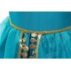 Costume pour fille Yasmine Aladdin avec perruque et la lampe