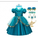Costume pour fille robe Yasmine Aladdin avec la coiffe
