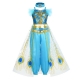 Costume pour fille Yasmine Aladdin avec la lampe et collier