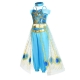 Costume pour fille Yasmine Aladdin avec la lampe et collier