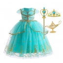 Costume pour fille robe Yasmine Aladdin avec perruque