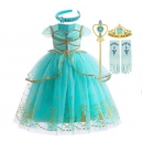 Costume pour fille robe Yasmine Aladdin avec perruque
