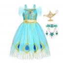 Costume pour fille robe Yasmine Aladdin avec perruque