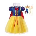 Costume Blanche neige avec la perruque et la paire de gants