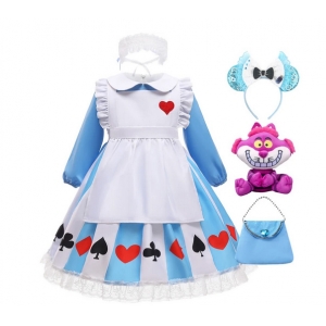 Costume alice au pays des merveilles pour fille