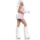 Costume Bunny lapin avec chapeau, gants et jambière
