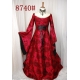 Robe médivale deluxe rouge
