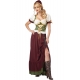 Robe médivale deluxe vert et dorée