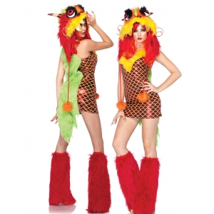 Costume petit monstre rouge