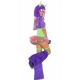 Costume petit monstre violet tutu