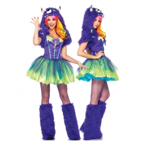Costume petit monstre violet