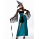 Costume sorciere bleue avec chapeau