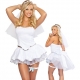 Costumes l'adorable Mariée avec traine et jarretière