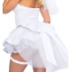 Costumes l'adorable Mariée avec traine et jarretière