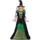 Costume sorciere robe longue avec chapeau