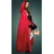 Costume petit chaperon rouge avec cape longue